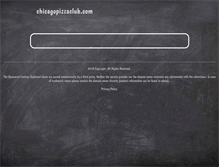 Tablet Screenshot of chicagopizzaclub.com